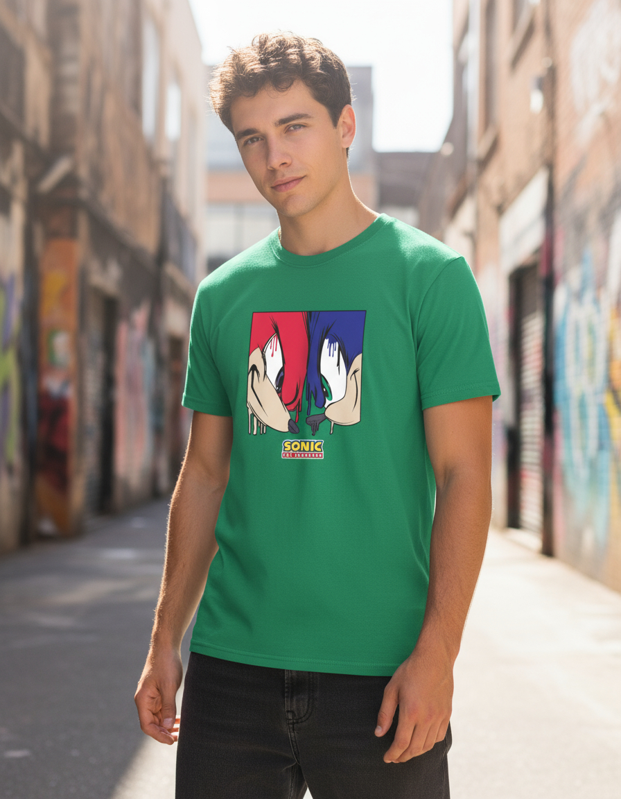 Remera: Sonic Cara Espejo Memoestampados - Imagen 12