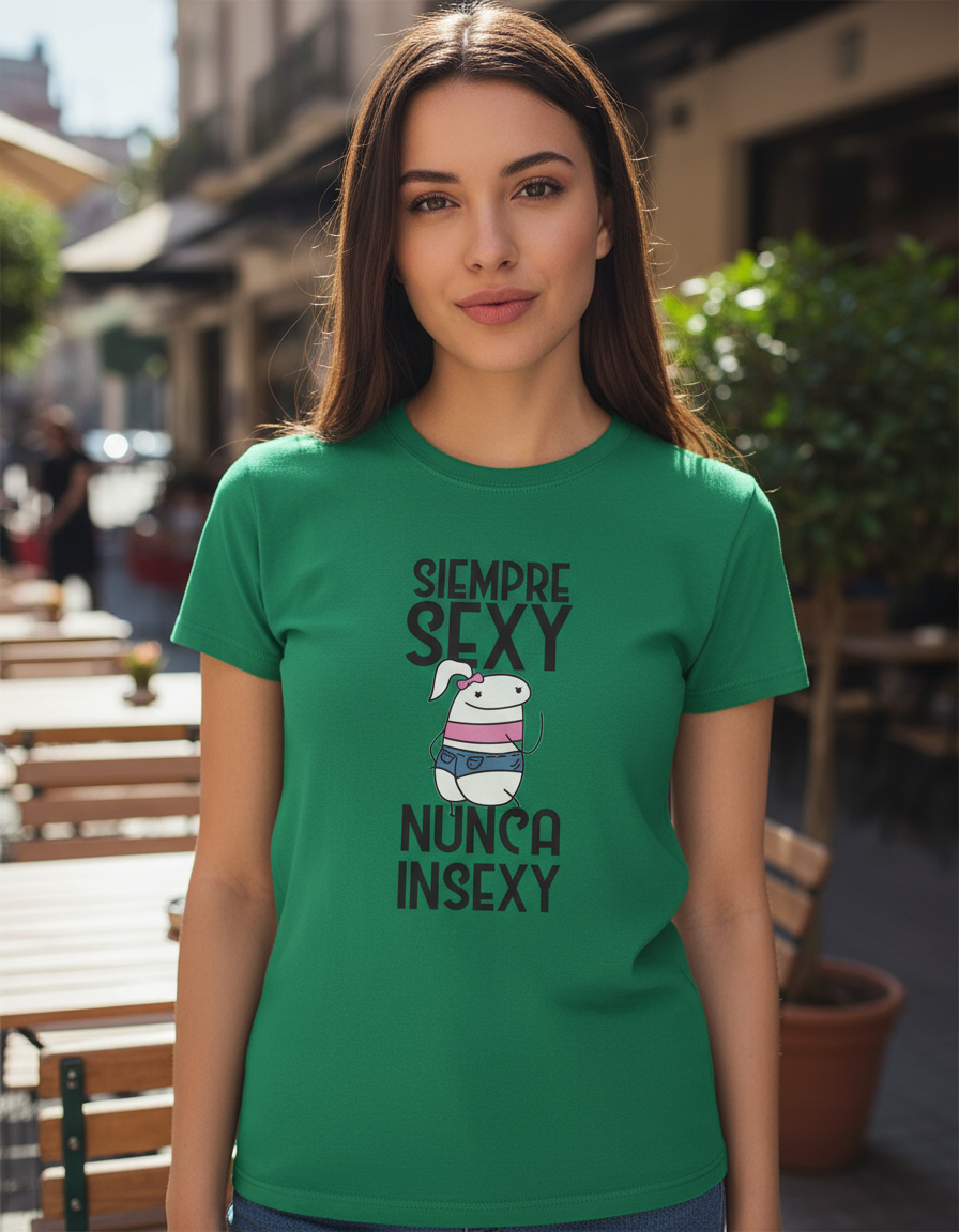 Remera: Siempre Sexy Nunca Insexy Girl Memoestampados - Imagen 4