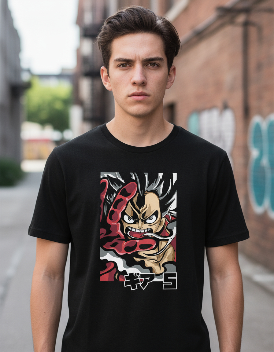 Remera: Luffy Gear 6 Memoestampados