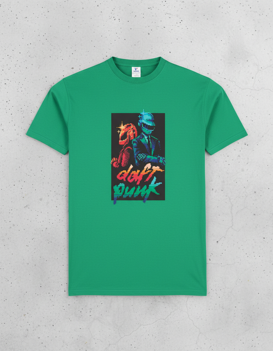 Remera: Daft Punk Pixel Art Memoestampados - Imagen 20