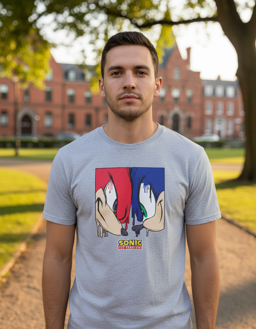 Remera: Sonic Cara Espejo Memoestampados - Imagen 18