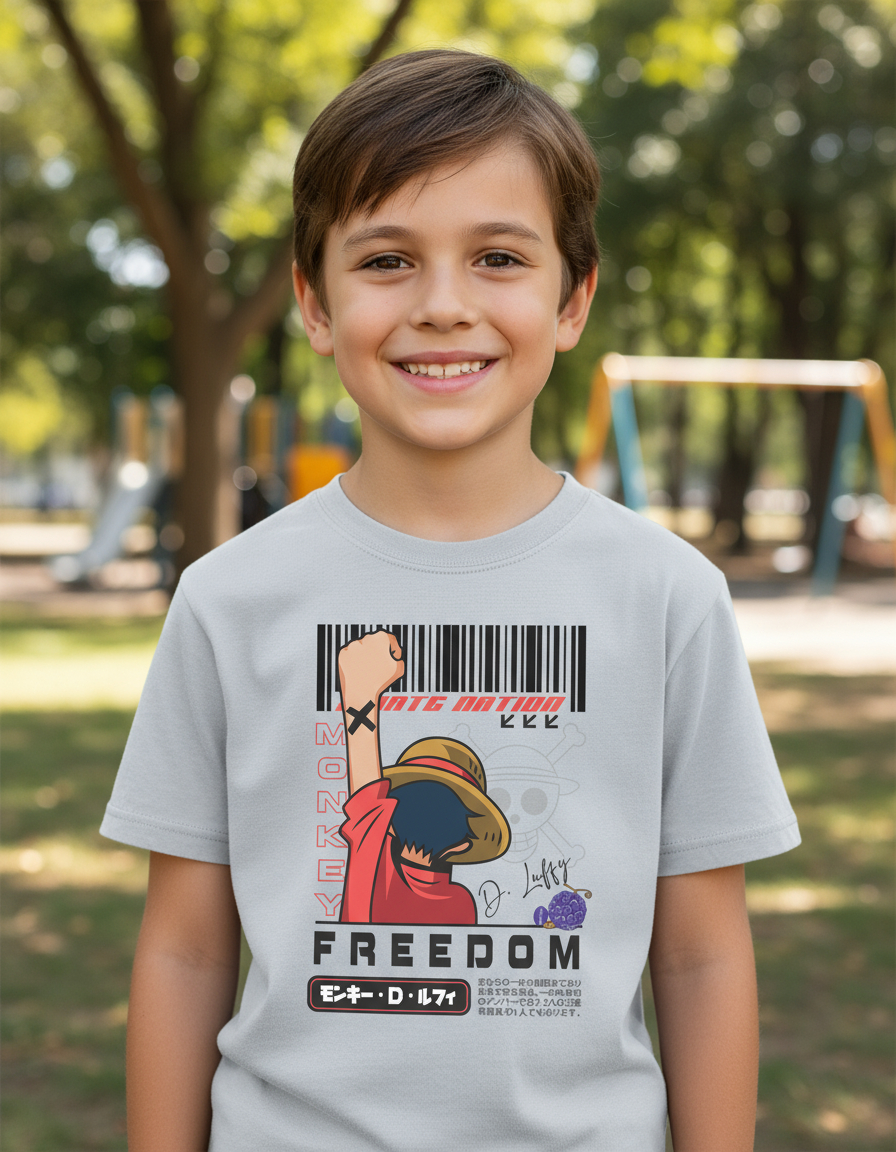 Remera: Luffy Pirate Nation Freedom Memoestampados - Imagen 13