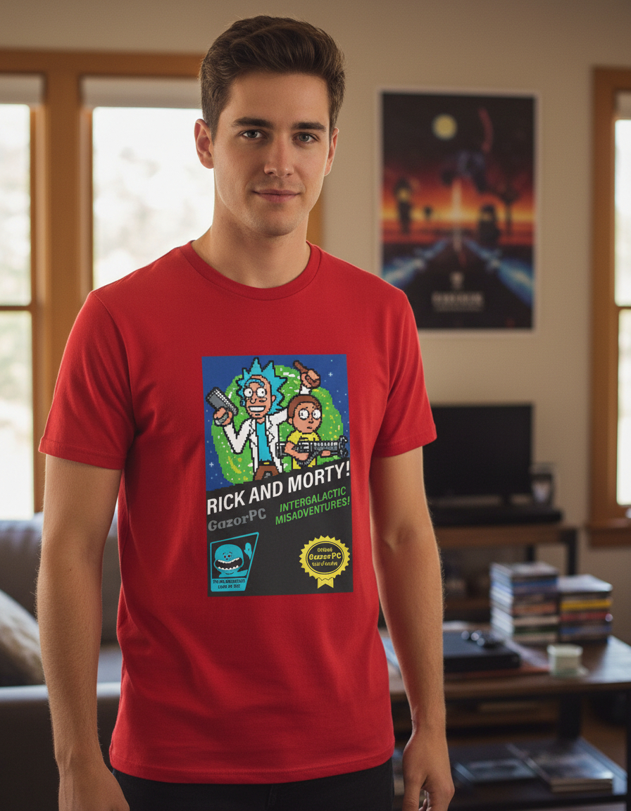 Remera: Pixel Rick Y Morty Memoestampados - Imagen 12