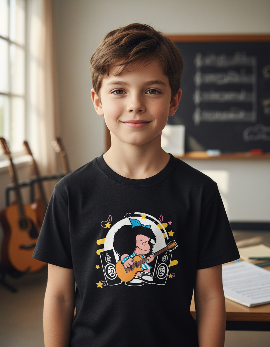 Remera: Mafalda Rock Star Memoestampados - Imagen 3