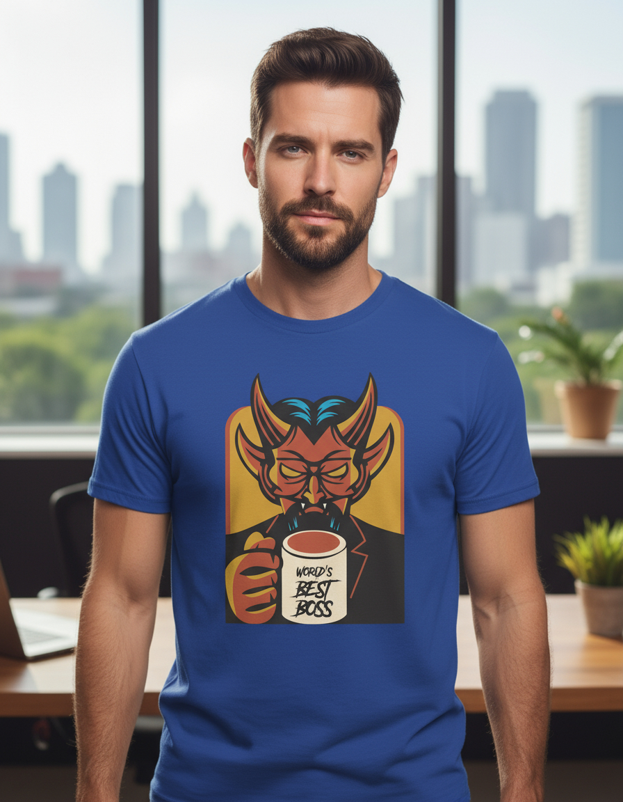 Remera: Worlds Best Boss Memoestampados - Imagen 4