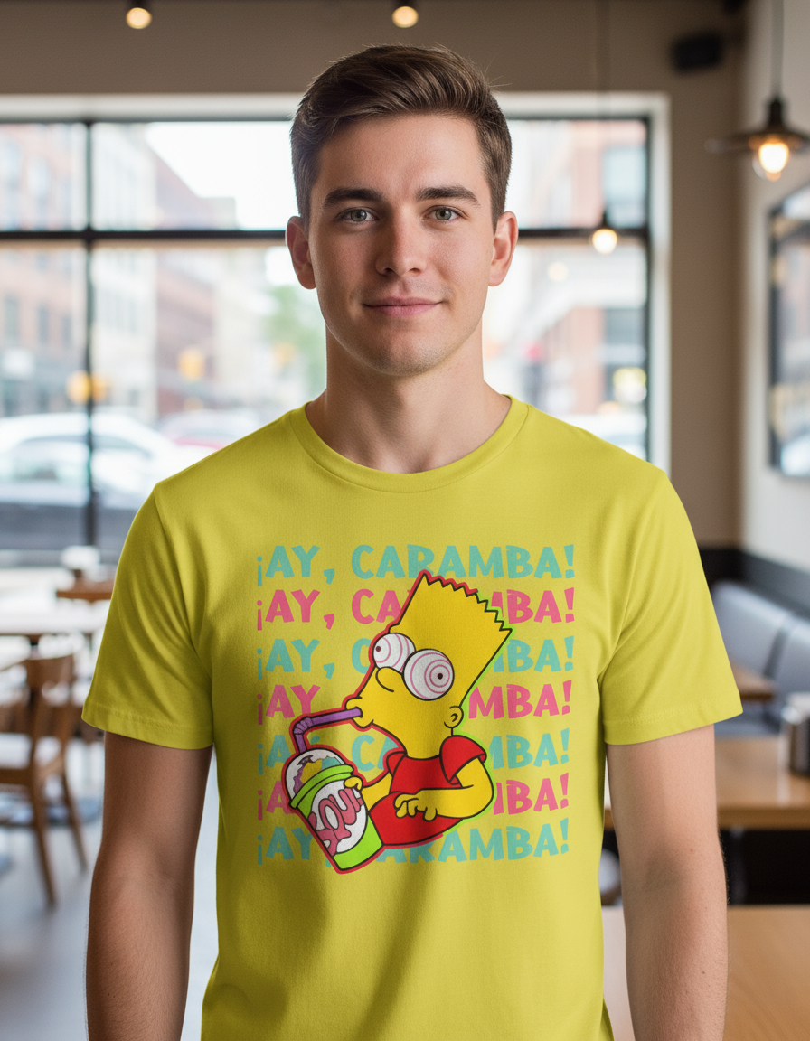 Remera: Bart Ay Caramba Memoestampados - Imagen 16