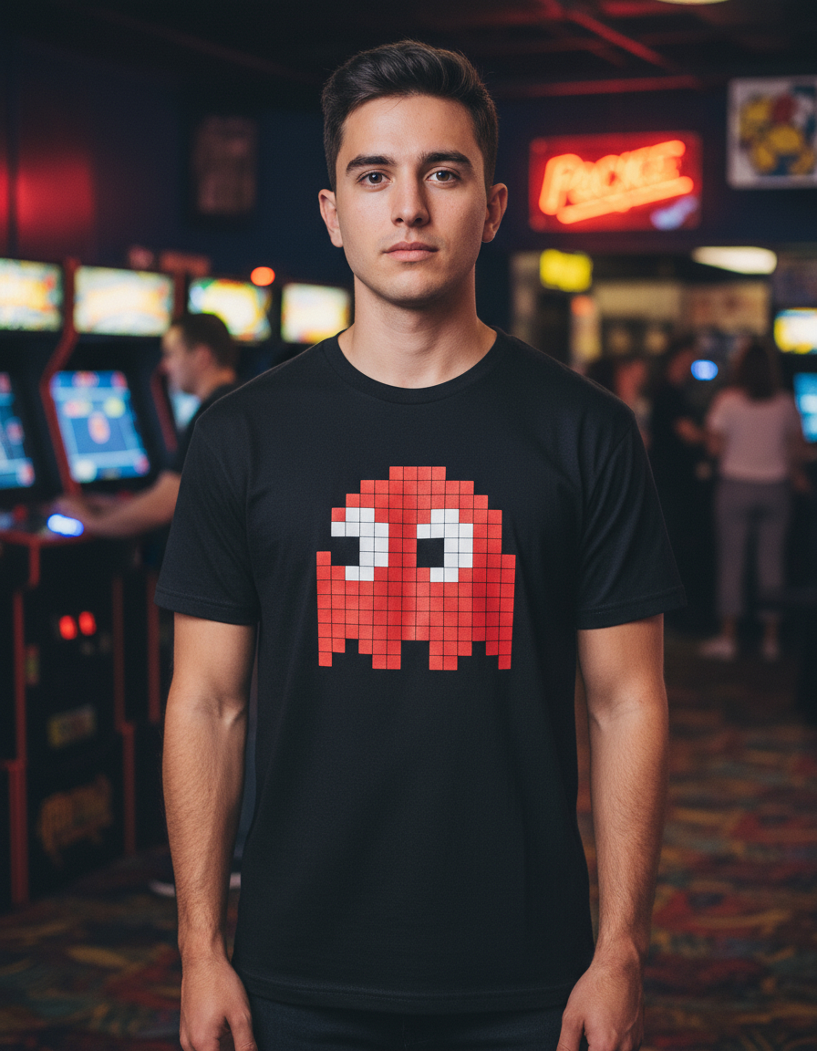 Remera Pacman, Estampadas, Personalizadas Memoestampados!!a