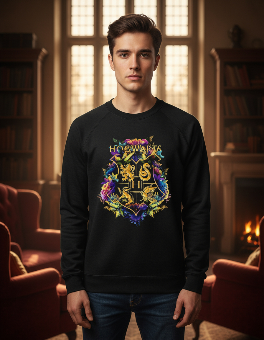 Buzo: Hogwarts Logo Harry Potter Memoestampados