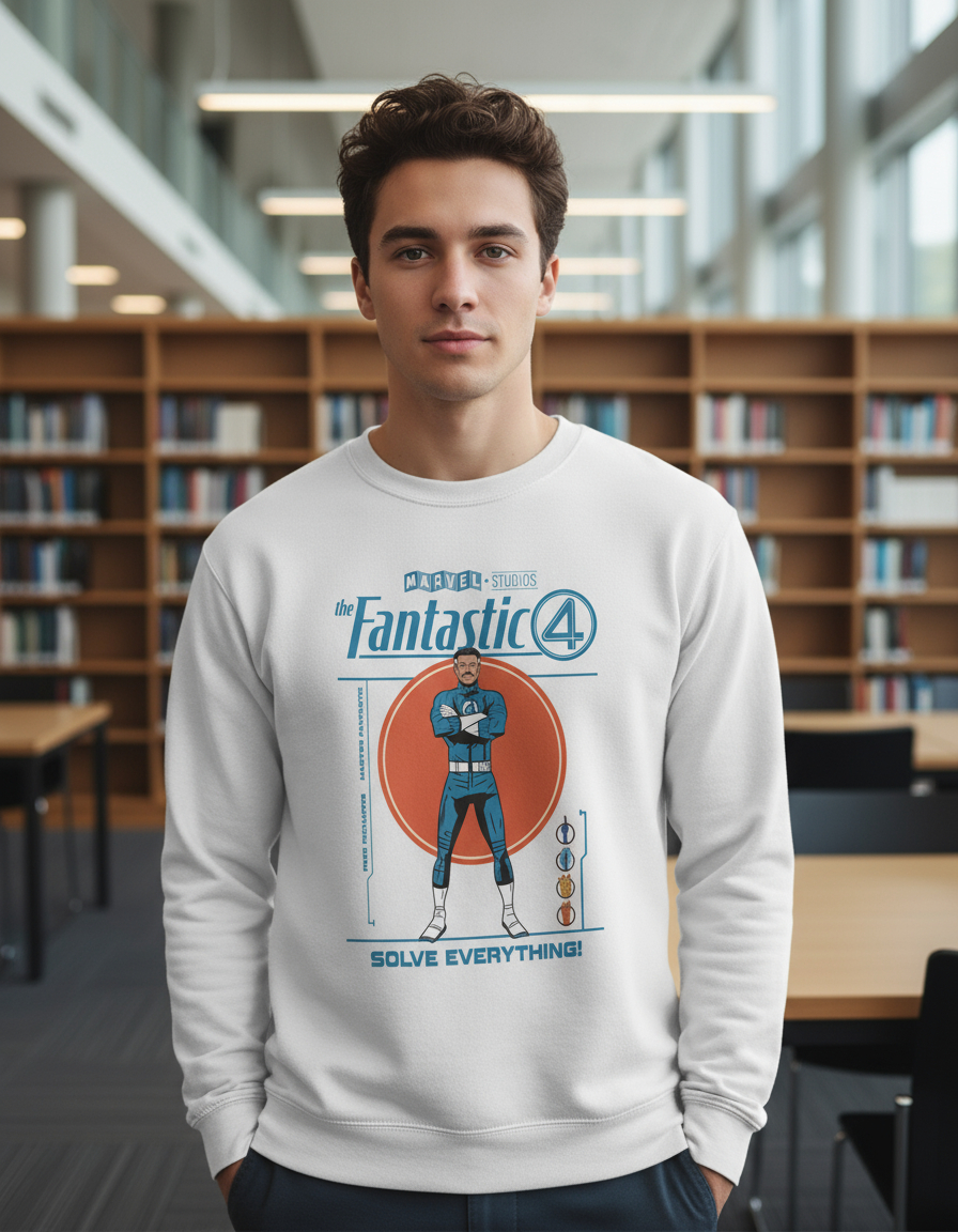 Buzo 4 Fantasticos Reed Richards Memoestampados - Imagen 4