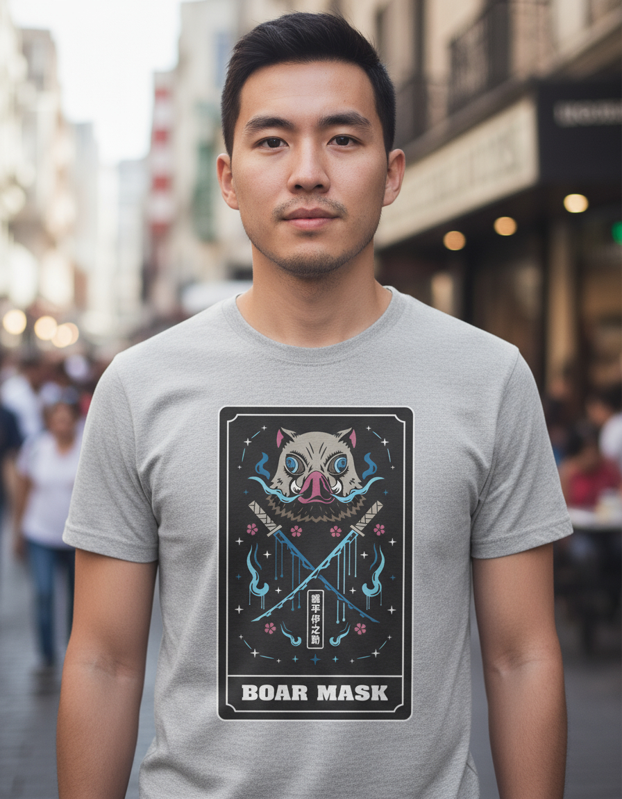 Remera: Boar Mask Inosuke Memoestampados - Imagen 11