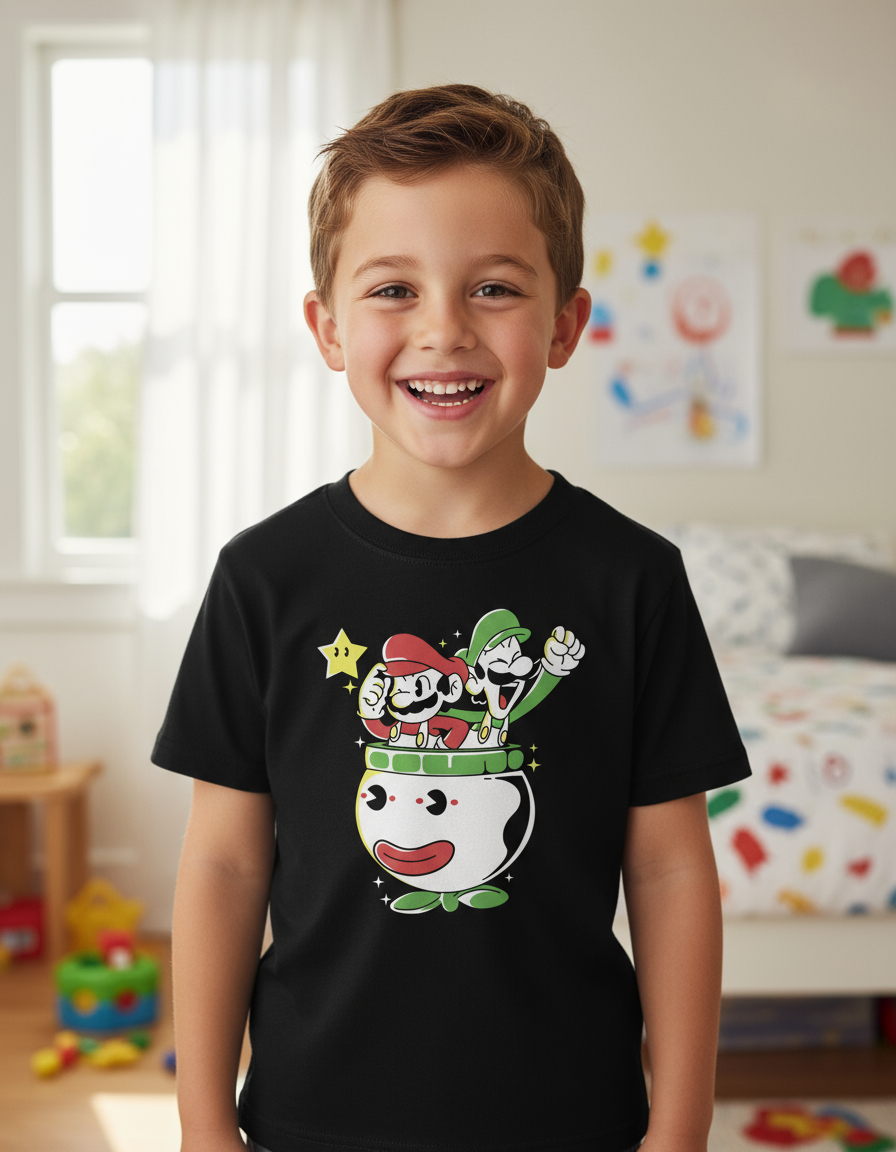 Remera: Mario Cartoon Memoestampados