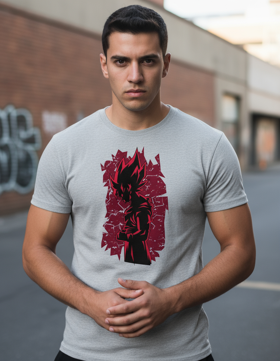 Remera: Goku Red 01 Memoestampados - Imagen 13