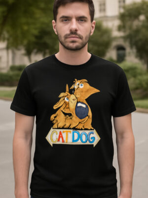 Remera: Cat Dog Memoestampados