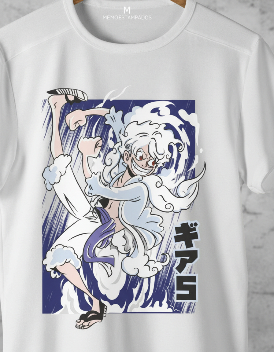 Remera: Luffy Gear Five 04 Memoestampados - Imagen 35