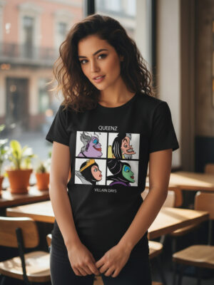 Remera: Queenz Villian Days Memoestampados