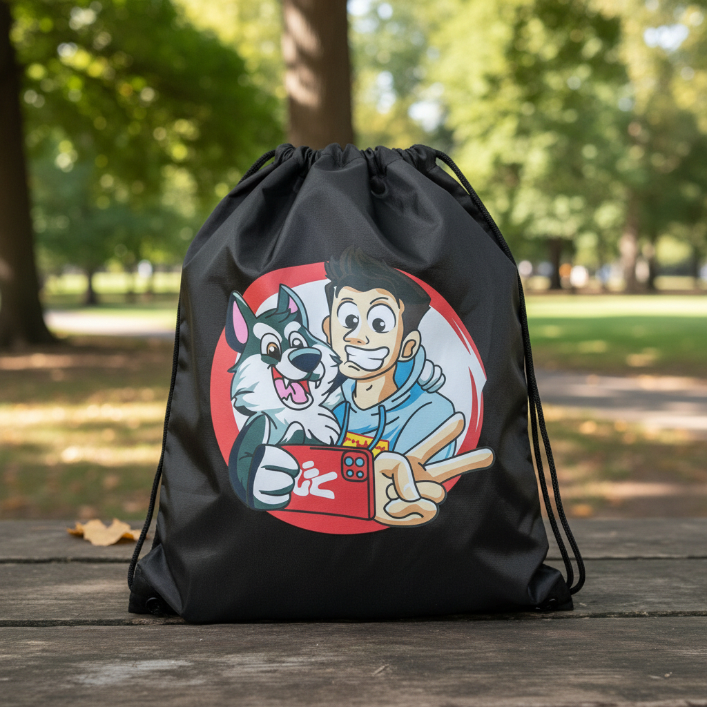 Mochila Bolsa De Nylon Personalizada - Imagen 2