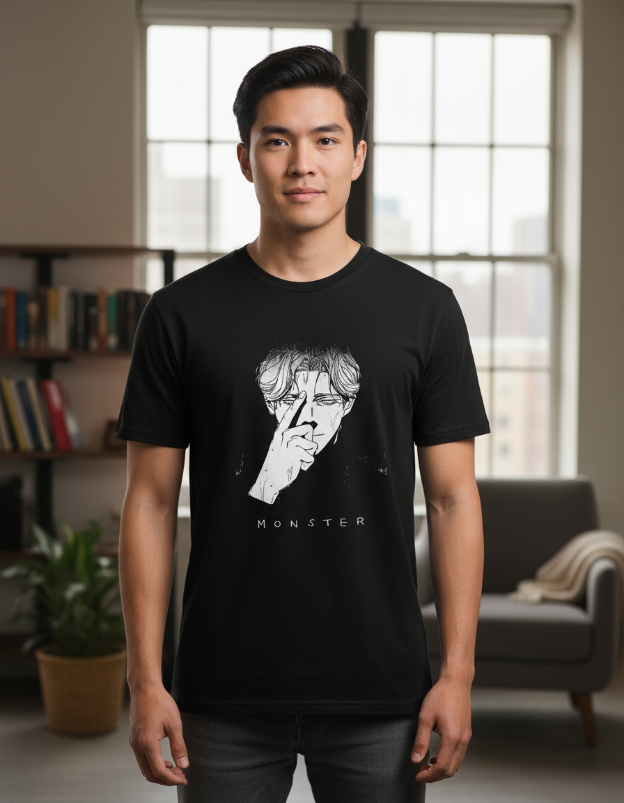 Remera: Monster Anime Johan Liebert Memoestampados
