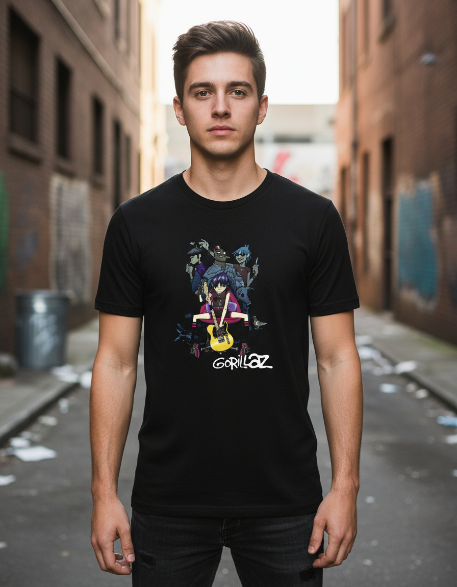 Remera: Gorillaz Banda Memoestampados - Imagen 2