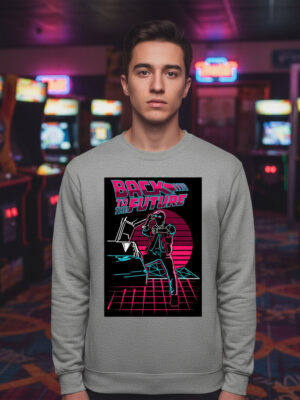 Buzo Back To The Future Lineal Color 02 Memoestampados