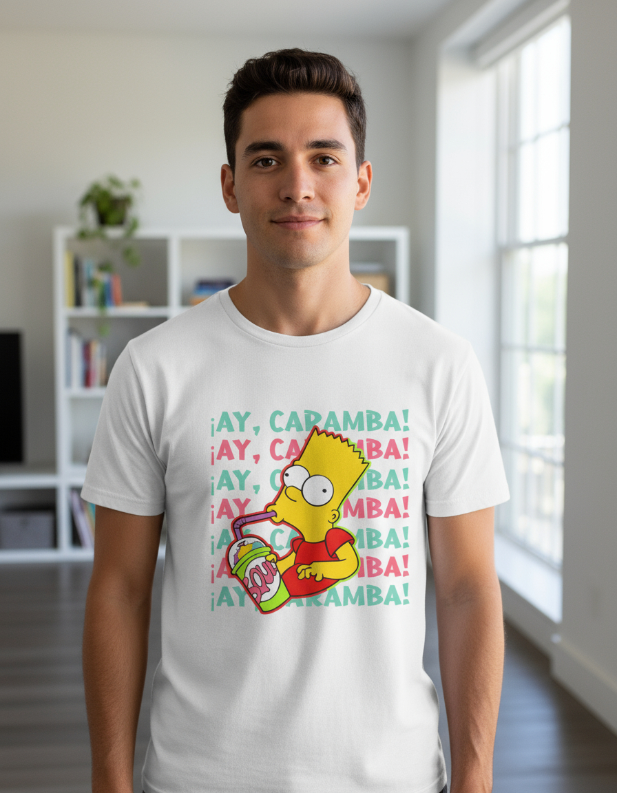 Remera: Bart Ay Caramba Memoestampados - Imagen 22