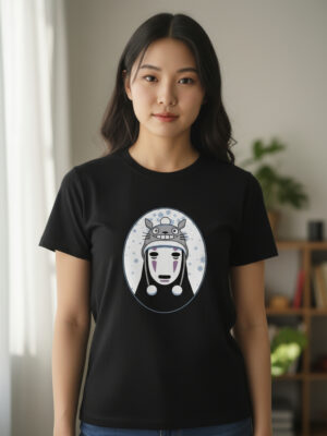 Remera No Face Totoro Hat Memoestampados