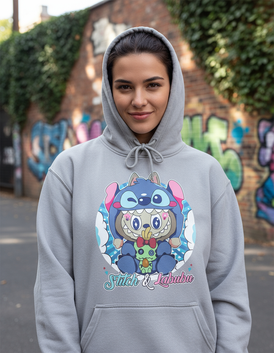 Canguro Stitch Labubu Memoestampados - Imagen 6