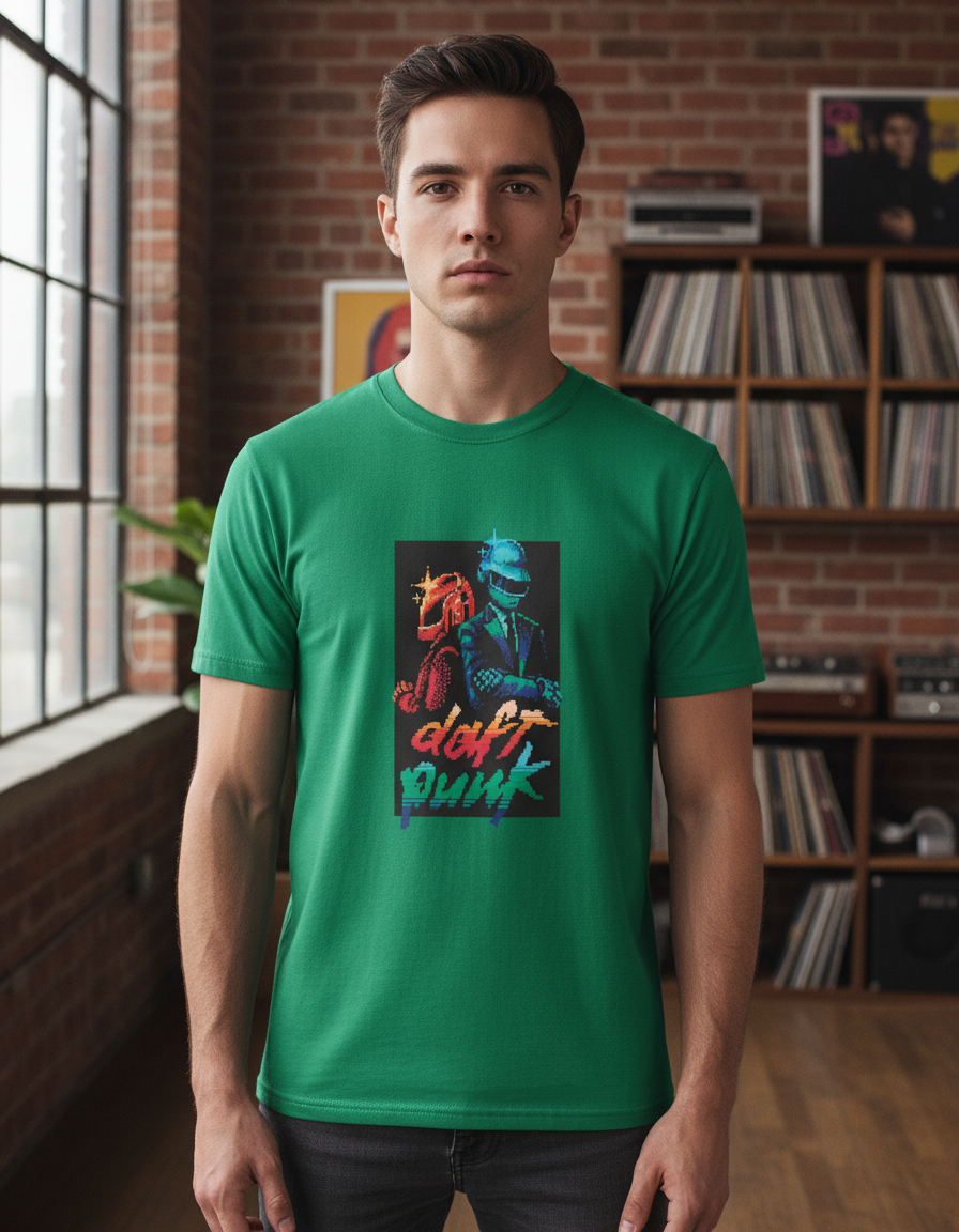 Remera: Daft Punk Pixel Art Memoestampados - Imagen 18