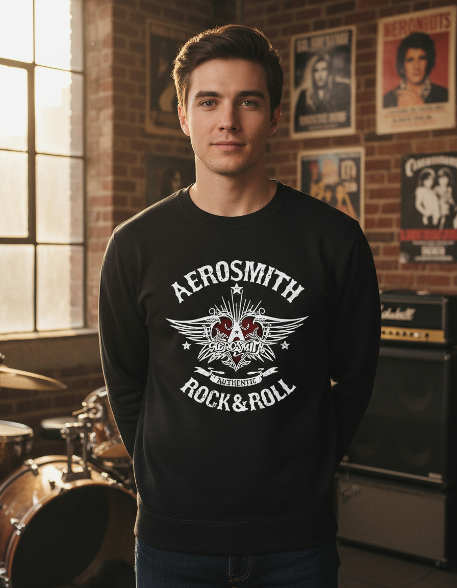 Buzo Aerosmith Rock & Roll Memoestampados