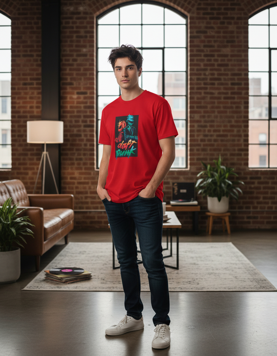 Remera: Daft Punk Pixel Art Memoestampados - Imagen 15