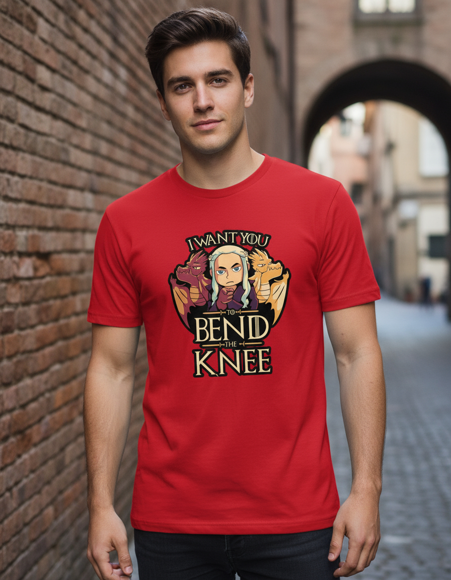 Remera: I Want You To Bend The Knee Memoestampados - Imagen 3