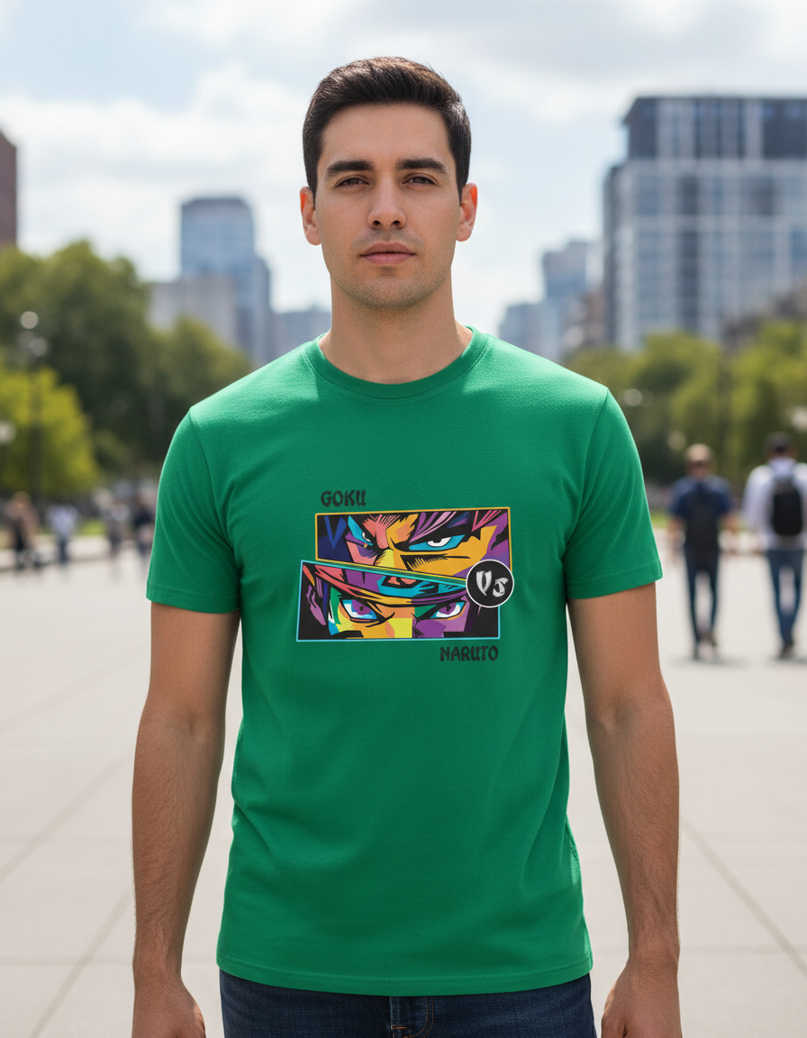 Remera: Goku Vs Naruto Memoestampados - Imagen 15