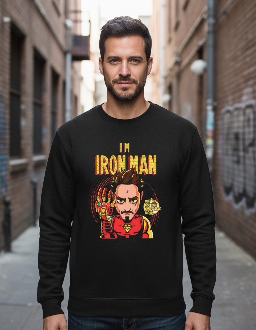 Buzo: I Am Iron Man Memoestampados