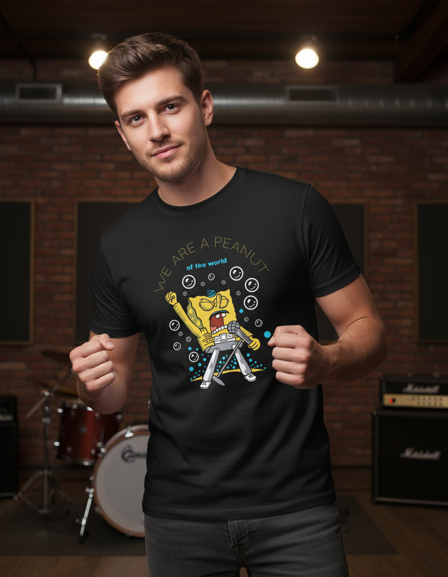 Remera: We Are A Peanut Bob Esponja Memoestampados