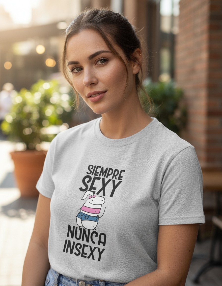 Remera: Siempre Sexy Nunca Insexy Girl Memoestampados - Imagen 6