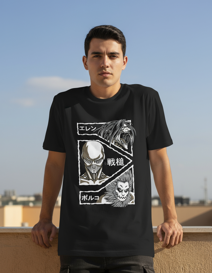 Remera: Shingeki No Kyojin Memoestampados