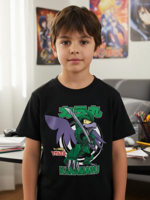 Remera: Karamaru Gatos Samurai Memoestampados