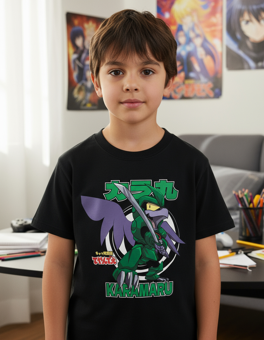 Remera: Karamaru Gatos Samurai Memoestampados