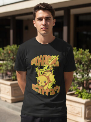 Remera: Pikachu Letras Memoestampados
