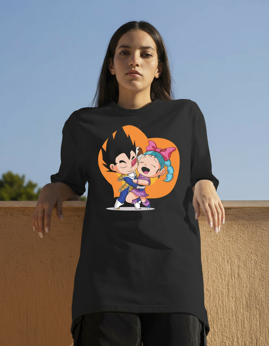 Remera: Vegeta _ Bulma Love Memoestampados