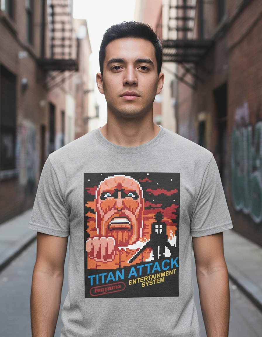Remera: Titan Attack Nes Memoestampados - Imagen 24