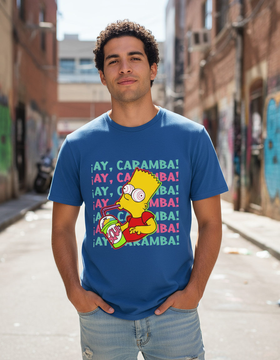 Remera: Bart Ay Caramba Memoestampados - Imagen 6
