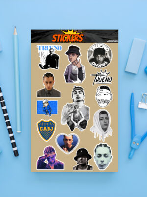 Pack Pegotines Stickers Trueno Memoestampados