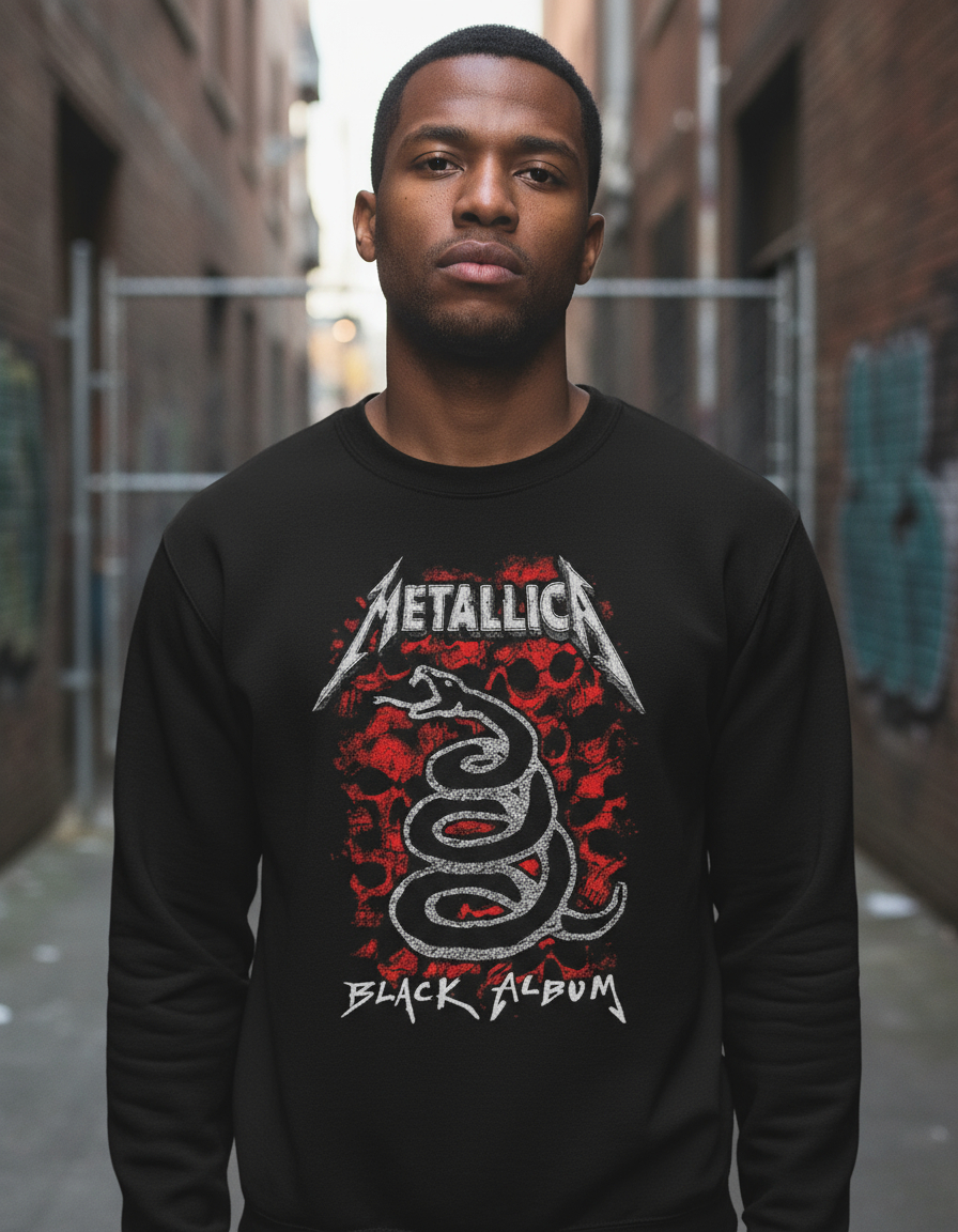 Buzo Metallica Black Albun Memoestampados
