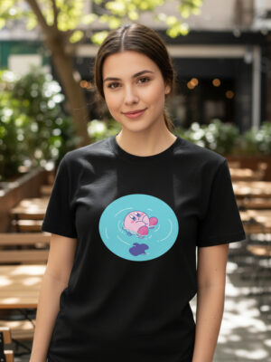 Remera: Kirby Swiming Memoestampados