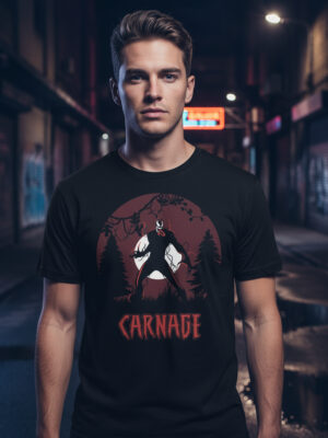 Remera: Carnage Silueta Memoestampados