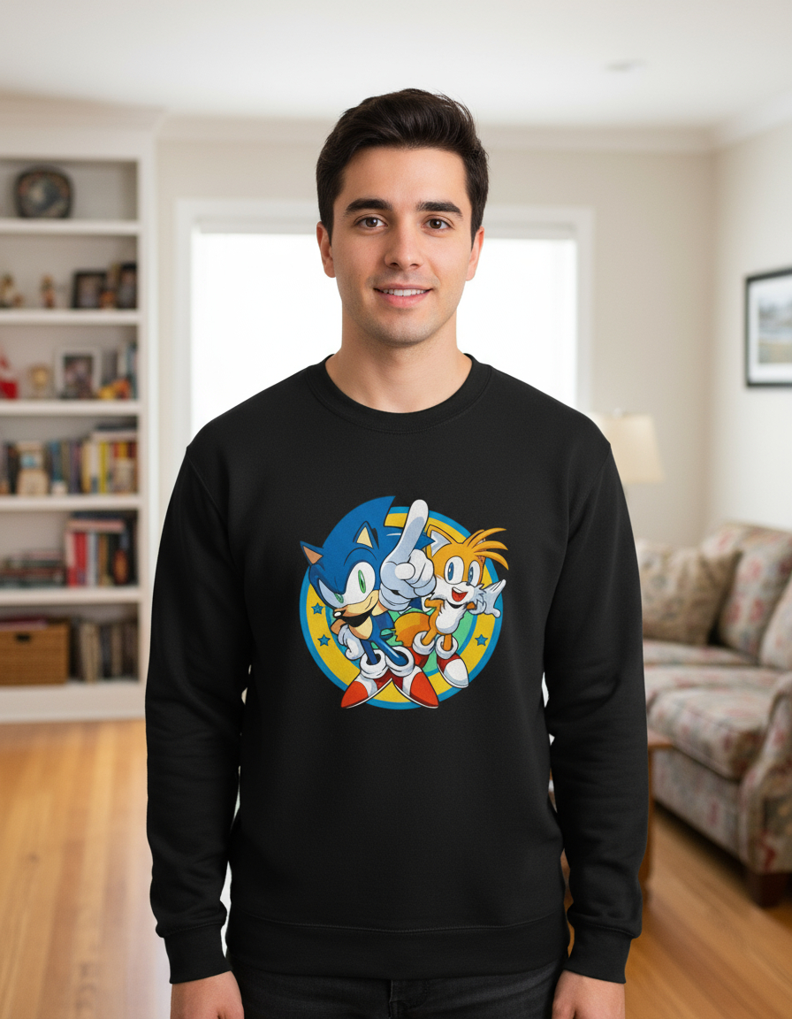 Buzo Sonic Y Amigos Memoestampados