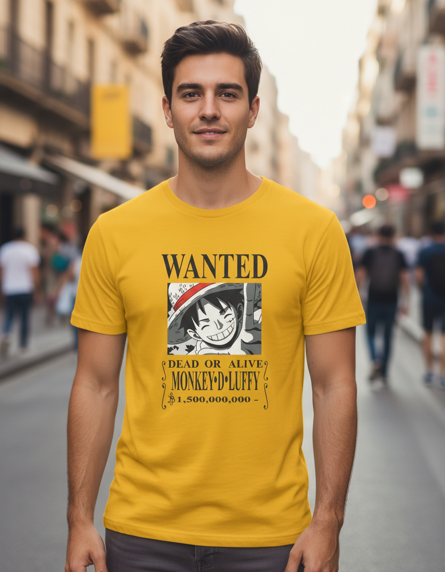 Remera: Wanted Luffy Memoestampados - Imagen 17