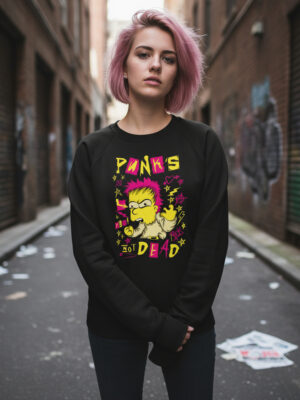 Buzo Bart Punks Not Dead Memoestampados