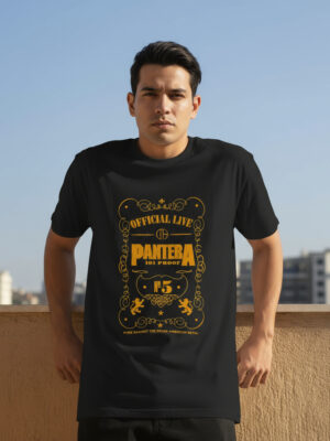 Remera: Pantera Whiskey Memoestampados