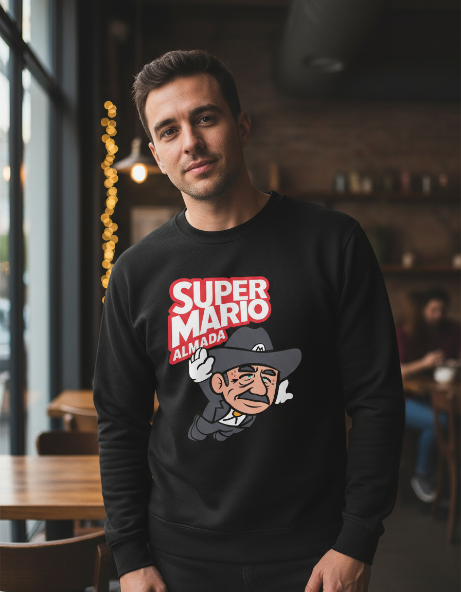 Buzo Super Mario Almada Memoestampados